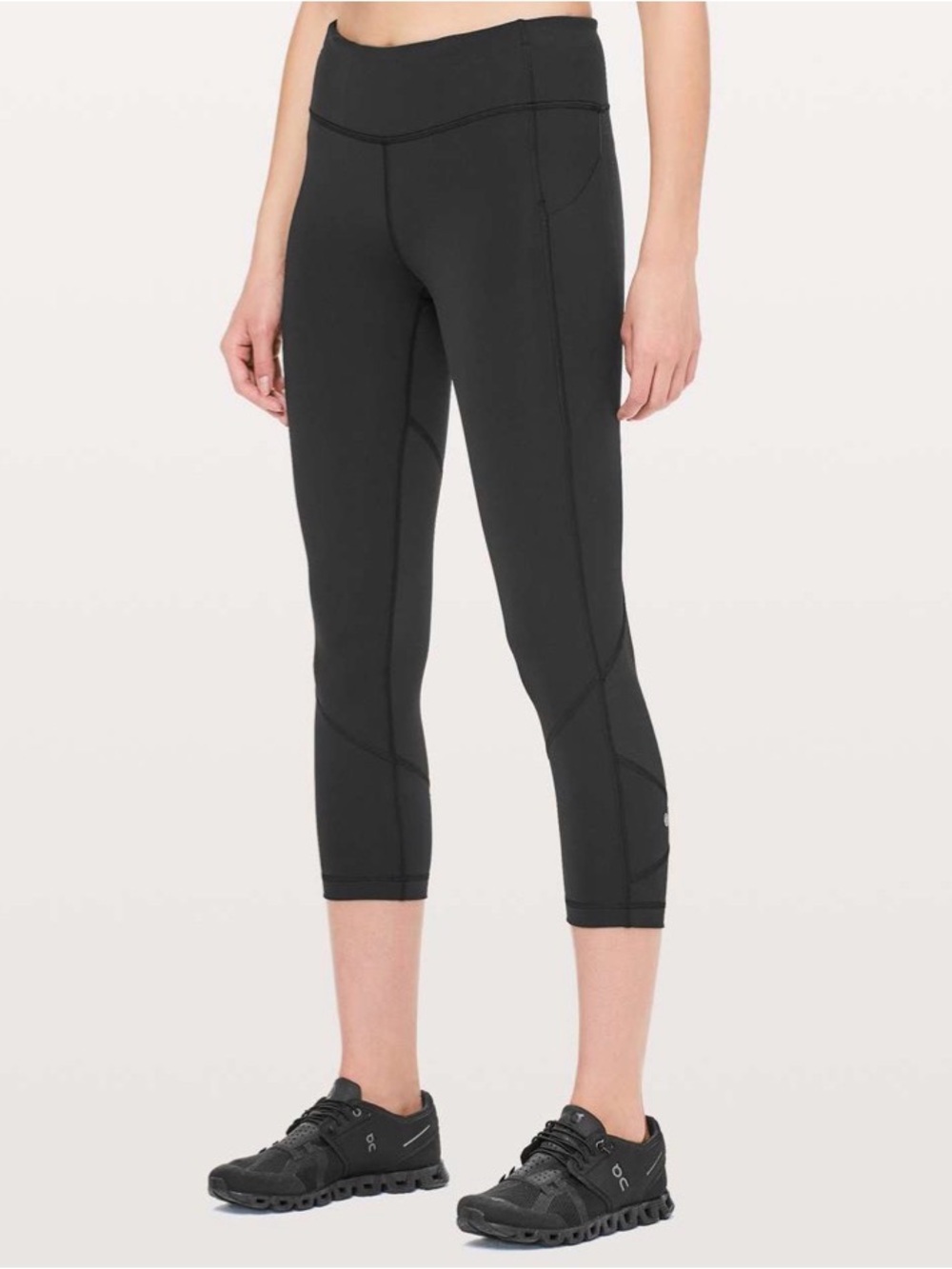 Lululemon Pace Rival Crop full on Luxtreme leggings black 4